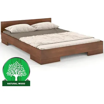Postel Dřevěná buková postel Skandica Spectrum Nízký 90x200 Ořech