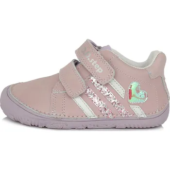 Dívčí polobotky Celoroční obuv DDstep barefoot S073-790 Mauve dívčí Velikost: 31