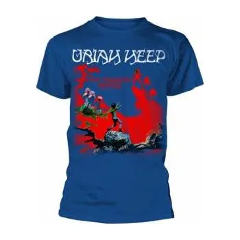 Pánské tričko Merch Uriah Heep: Tričko The Magicians Birthday (blue) S 2018
