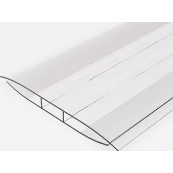 Stavební profil Spojovací polykarbonátový profil H4 čirý Délka: 2000