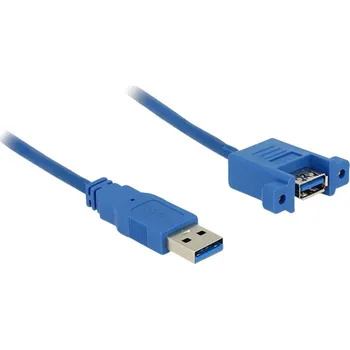 Delock 85112 USB 3.0 A 1 m modrý