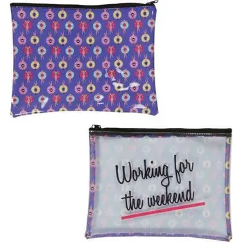 Peněženka Poloprůhledná kabelka/peněženka ,,Swimmers" 27x20 cm ženy v plavkách Fisura (Barva - modrá,čirá)