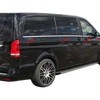 Nerez spodní listy oken Omtec 8 ks Mercedes Vito 2014+ jen pro nejdelší verzi L3