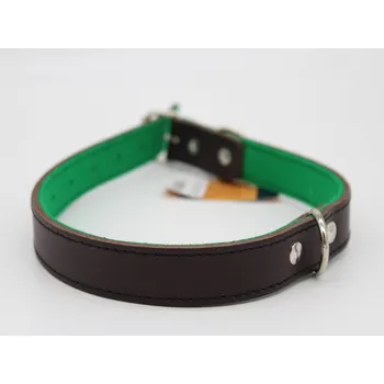 Obojek pro psa Chopo Obojky s plstí do 45cm SINDY Barva: Hnědá