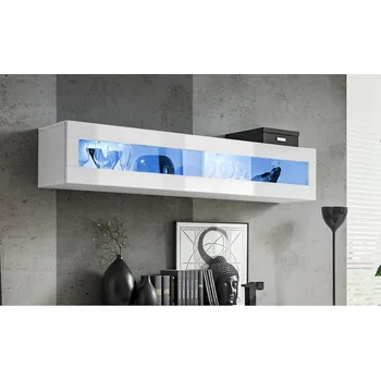 Jídelní set Skrinka Závesná Fly 51+Sklo Bily WW FY 51