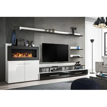 Obývací stěna Obývací Stěna Camino 290cm Bílý/Černý