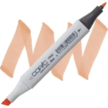Lihová fixa COPIC Classic oboustranná Fine & Chisel, YR02 Light orange