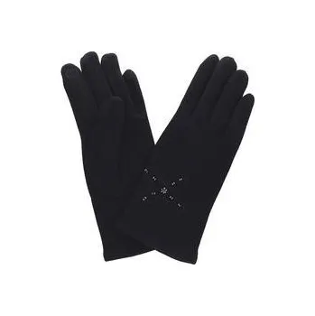 Rukavice Dámské rukavice černé s korálky PRIUS F0400 Velikosť: XL