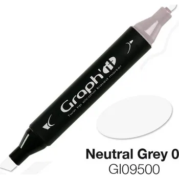 Lihová fixa GRAPH'IT oboustranná Fine & Chisel, Neutral Grey 0