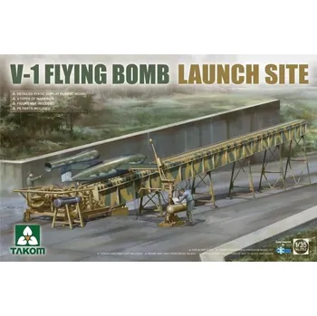 Plastikový model Takom 1/35 V-1 FLYING BOMB Launch Site