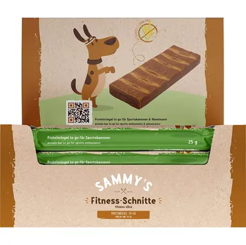 Pamlsek pro psa Sammy’s Fitness kousky s jablky a borůvkami 4 tyčinky