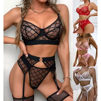 Dámská erotická souprava Sexy komplet S-XL Barva/velikost: Bílá S/M