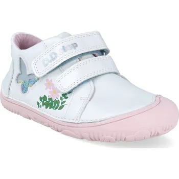 Chlapecké polobotky Kožené barefoot boty D.D.step S073-25 White 22