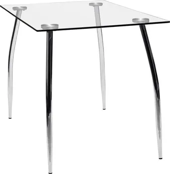 Jídelní stůl IDEA nábytek Granada skleněný/chromový