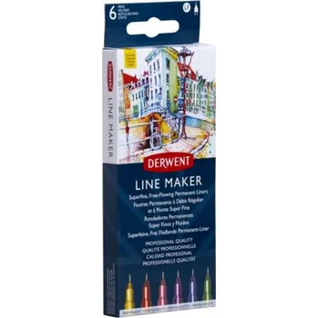 Kancelář Liner DERWENT Line Maker, 6ks barevné