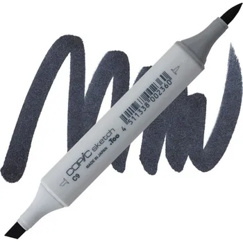Lihová fixa COPIC Sketch oboustranná Brush & Chisel, C9 Cool gray 9