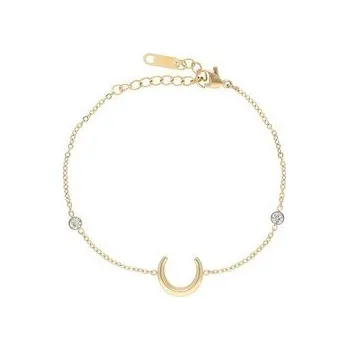 Náramek Doria Náramek s měsícem zlatý z oceli G601