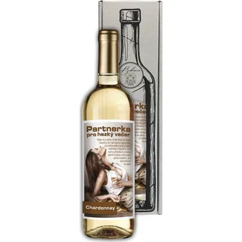 Dárkové víno - Partnerka pro hezký večer Chardonnay 0,75