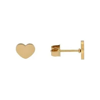 Náušnice Doria Náušnice srdíčka z oceli zlaté C574