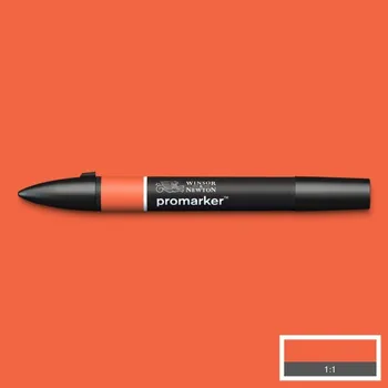 Lihová fixa WINSOR & NEWTON Promarker Fine & Chisel, ORANGE (R866)