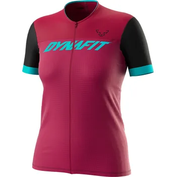 cyklistický dres Dres Dynafit Ride Light W S/S FZ TEE beet red 2023 Barva: řepová, Velikost: XS
