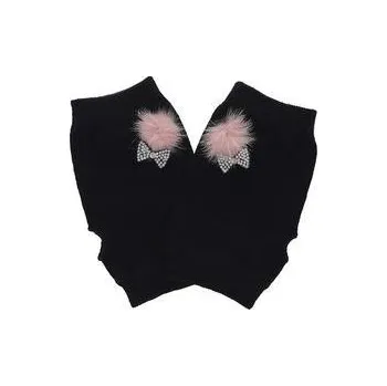 Rukavice PRIUS Dámské krátké rukavice bez prstů černé RT9