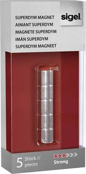 Dekorativní magnet Sigel Superdym 10 x 10 mm 5 ks