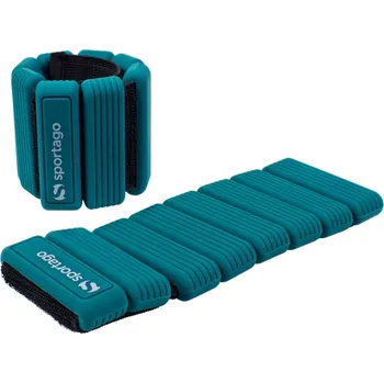 Zátěžové oblečení Sportago Fity Groove silikonové závaží na kotníky 2x0,5 kg, zelené