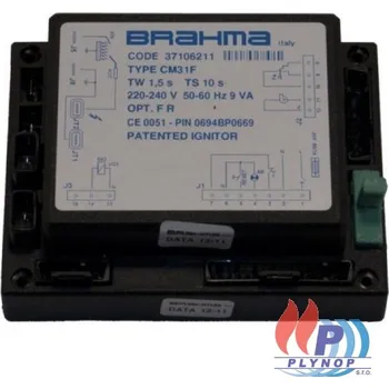 Příslušenství ke kotli Zapalovací centrála BRAHMA CM31F - turbo - IMMERGAS ZEUS 21/24 MAIOR - 1.024985P / 1.024985 / 1.018160 / 1.011730 / 37106211