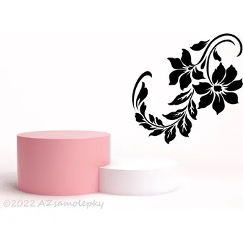 Samolepící dekorace Samolepky na zeď - Rohový ornament VI. - S (20 x 20 cm)