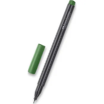 Kancelářské potřeby FABER-CASTELL GRIP Finepen 0,4mm, zelený tmavý