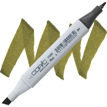 Lihová fixa COPIC Classic oboustranná Fine & Chisel, YG99 Marine green