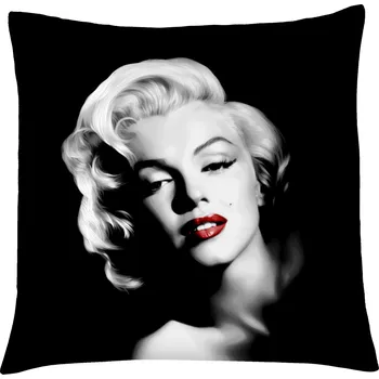 Polštář Polštář Marilyn Monroe 01 Mybesthome 40x40 cm Varianta: Povlak na polštář s prošívanou výplní, 40x40 cm