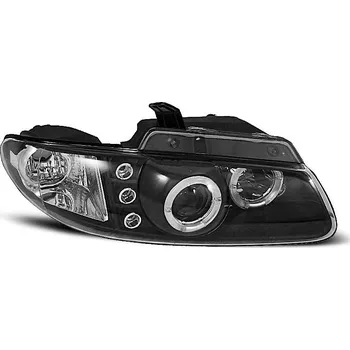 Přední světlomet TUNING-TEC Přední světla Chrysler Voyager 96-00 Angel Eyes - černé + diody