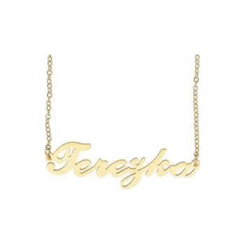 Řetízek Doria Řetízek z oceli se jménem TEREZKA zlatá ocel
