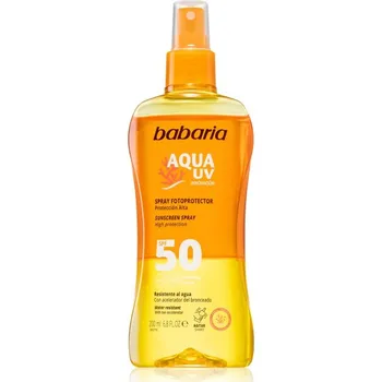 Přípravek na opalování Babaria Sun Aqua UV opalovací sprej SPF 50 200 ml