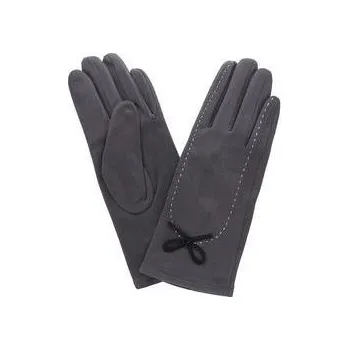 Rukavice Dámské rukavice šedé s mašličkou PRIUS