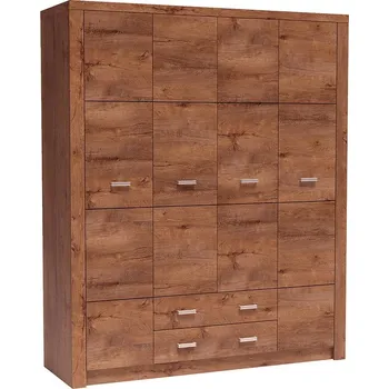 Šatní skříň Skříň 4d Indianapolis I18 Jasan Světlý