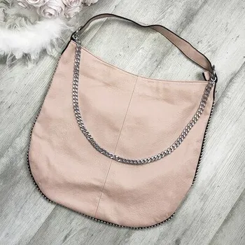 Kabelka Doria Kabelka shopper Co & Coo X806 růžová s řetízkem