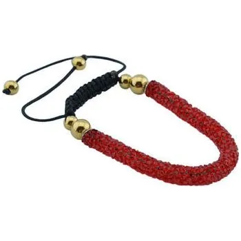 Náramek Doria Náramek na šňůrce z červených krystalků L124