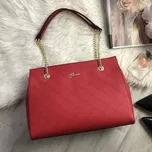 Kabelka shopper GUESS Nevet Satchel červená