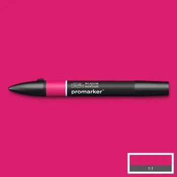 Lihová fixa WINSOR & NEWTON Promarker Fine & Chisel, HOT PINK (R365)