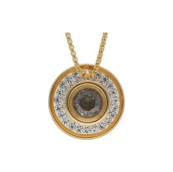 Řetízek Doria Řetízek z oceli s přívěskem zlatá I109