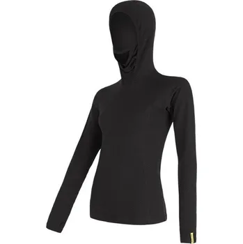 Dámské tričko Sensor Merino DF dámské triko dl.ruk. s kapucí černá L