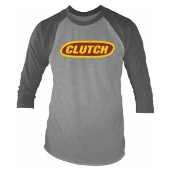 Pánské tričko Merch Clutch: Tričko S Tříčtvrtečním Rukávem Classic Logo Clutch (grey Marl/charcoal) S 2021