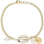 Doria Náramek s mušličkou zlatý z oceli N339
