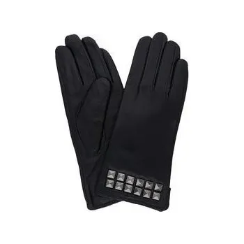 Rukavice PRIUS Dámské kožené rukavice černé vybíjené M Velikosť: L