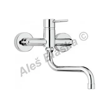 Vodovodní baterie PAINI - Itálie | COX 78.501 baterie páková nástěnná umyvadlová nebo dřezová (vodovodní baterie) - CHROM COX78.501