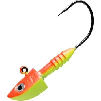 Rybářský háček Jig Berkley All Round Fluo Orange - Yellow 6ks - 3,5g