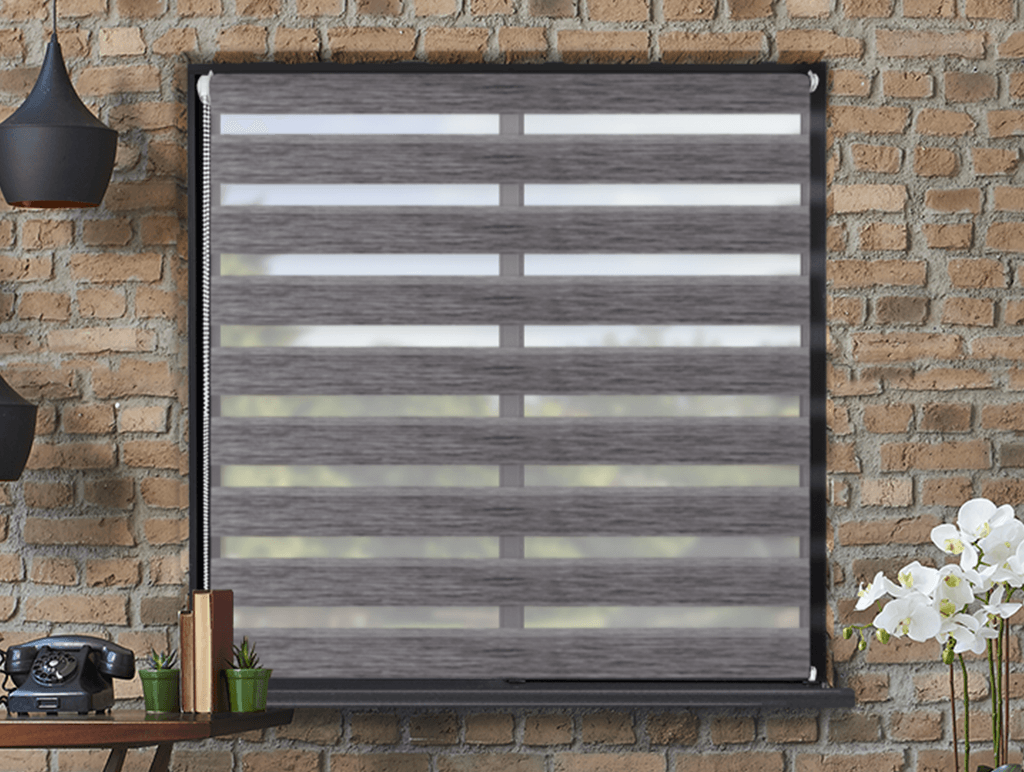 FEXI Zatemňovací Roleta Den a noc, Luxus nature černá bříza, A 01507, 150x30 cm